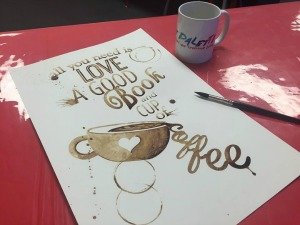 paint with coffee image